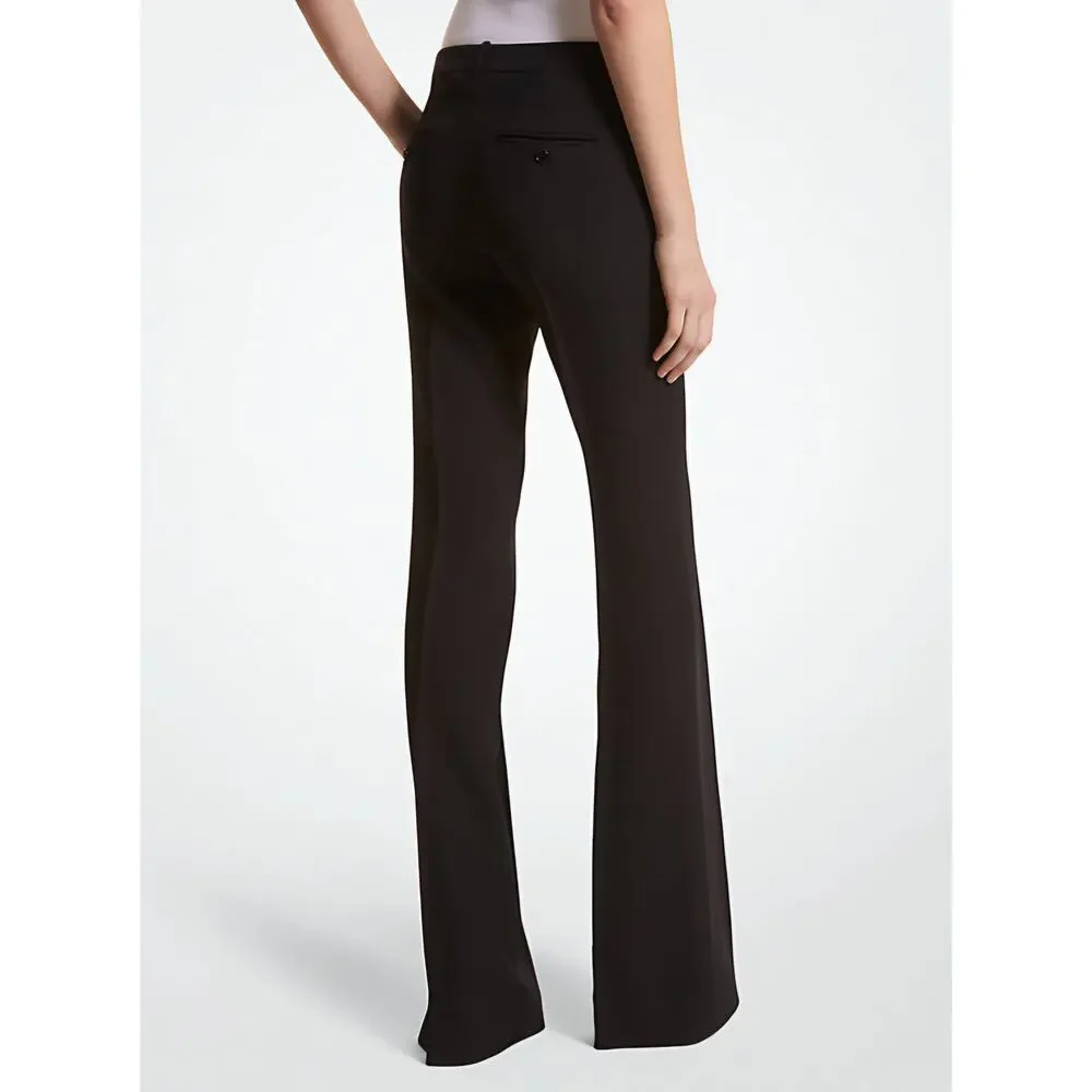 Michael Kors‎ Haylee Double Crepe Sablé Flared Women Trousers  Size 12